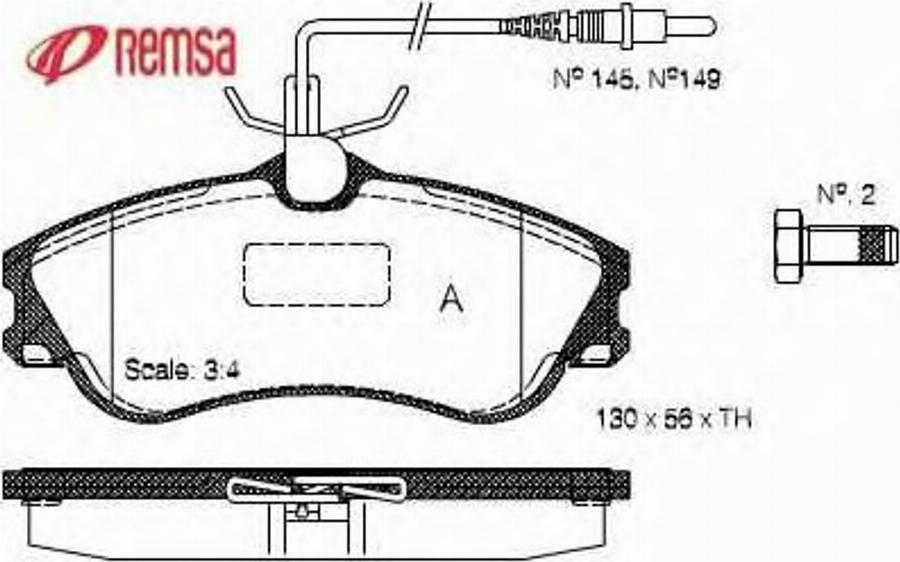 Metzger 063404 - Гальмівні колодки, дискові гальма autocars.com.ua