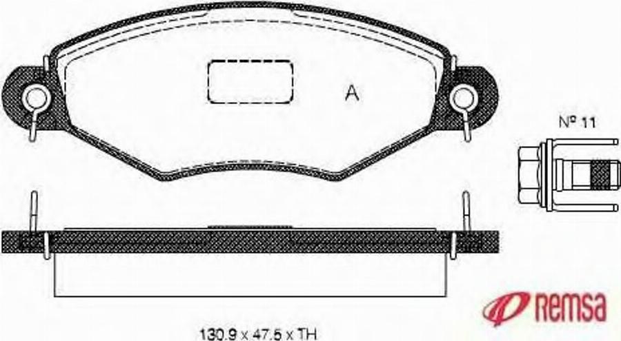 Metzger 0643.10 - Тормозные колодки, дисковые, комплект autodnr.net