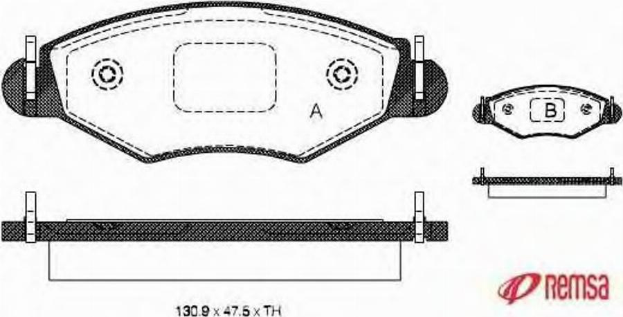 Metzger 064320 - Тормозные колодки, дисковые, комплект autodnr.net