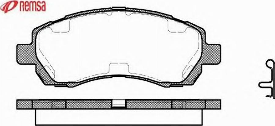 Metzger 064702 - Гальмівні колодки, дискові гальма autocars.com.ua