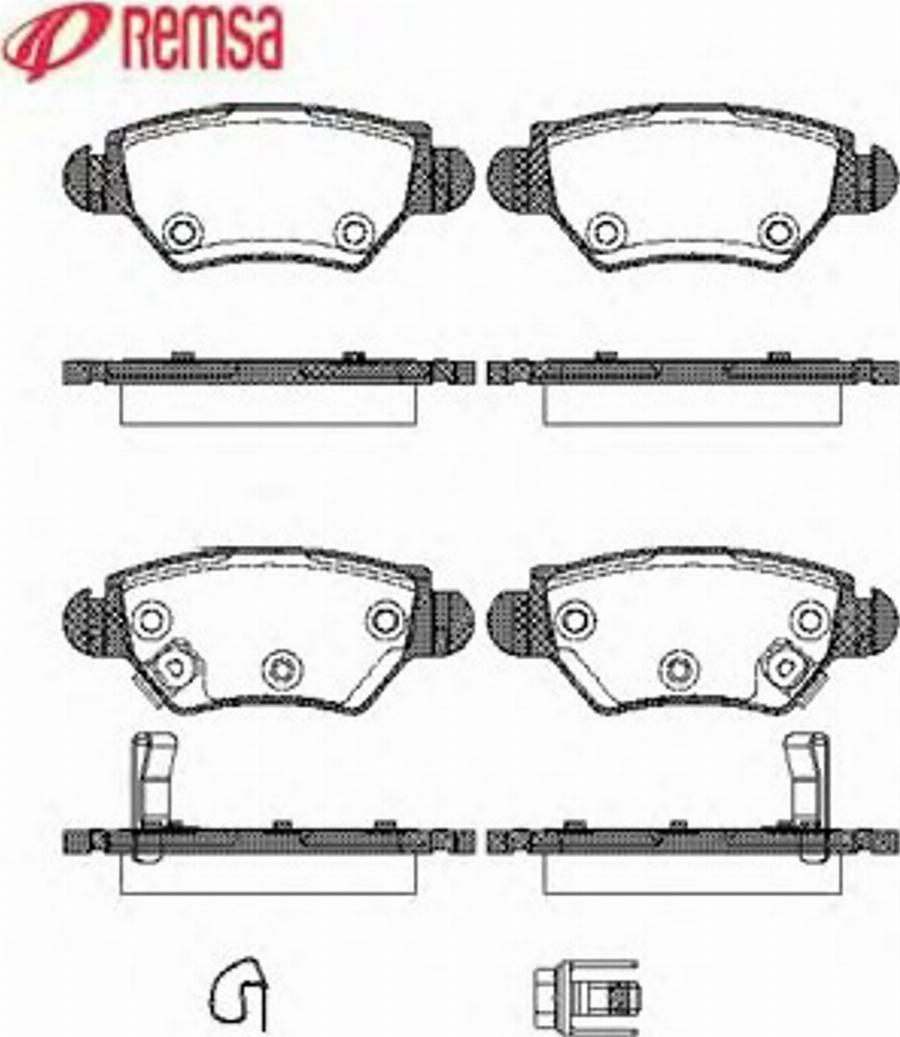 Metzger 068522 - Тормозные колодки, дисковые, комплект avtokuzovplus.com.ua