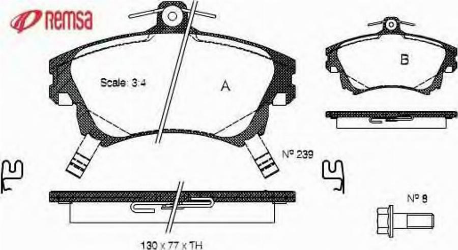 Metzger 0708.02 - Тормозные колодки, дисковые, комплект avtokuzovplus.com.ua