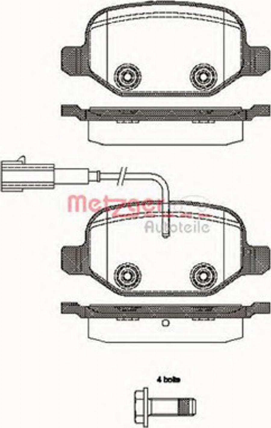 Metzger 0727.02 - Тормозные колодки, дисковые, комплект autodnr.net