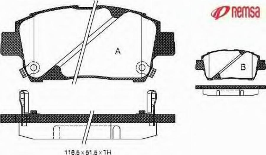 Metzger 0740.02 - Тормозные колодки, дисковые, комплект avtokuzovplus.com.ua