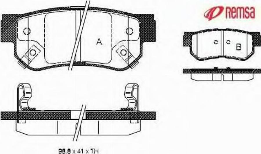 Metzger 0746.02 - Гальмівні колодки, дискові гальма autocars.com.ua