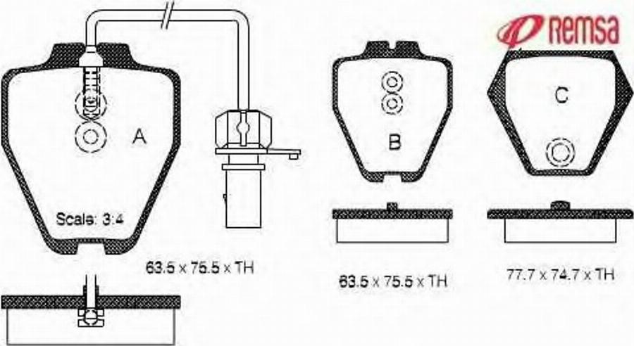 Metzger 0752.02 - Тормозные колодки, дисковые, комплект avtokuzovplus.com.ua