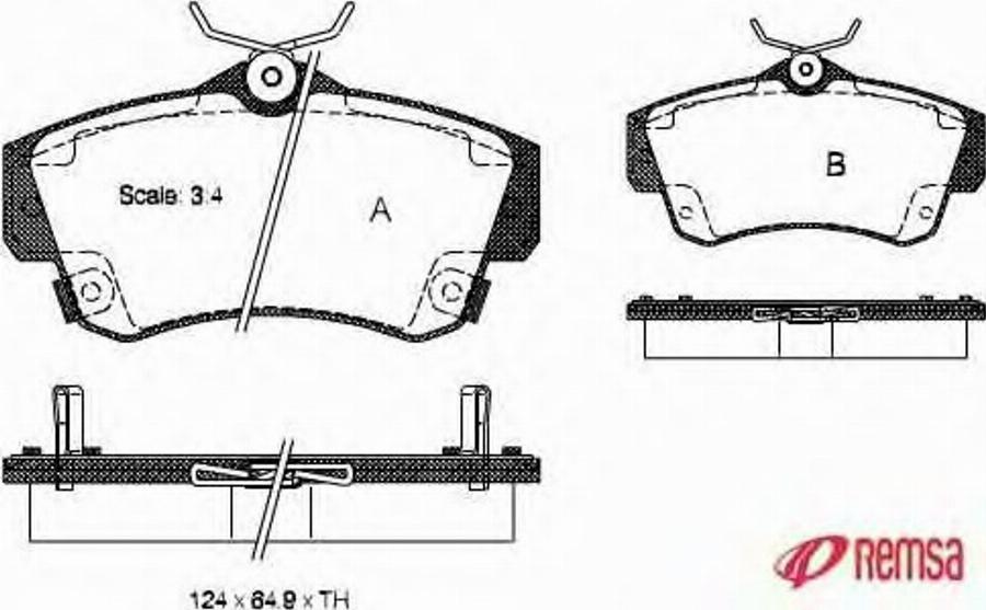 Metzger 075302 - Тормозные колодки, дисковые, комплект avtokuzovplus.com.ua