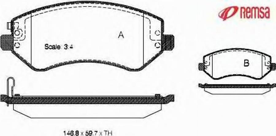 Metzger 080702 - Тормозные колодки, дисковые, комплект autodnr.net