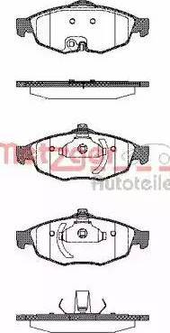 Metzger 1170754 - Гальмівні колодки, дискові гальма autocars.com.ua