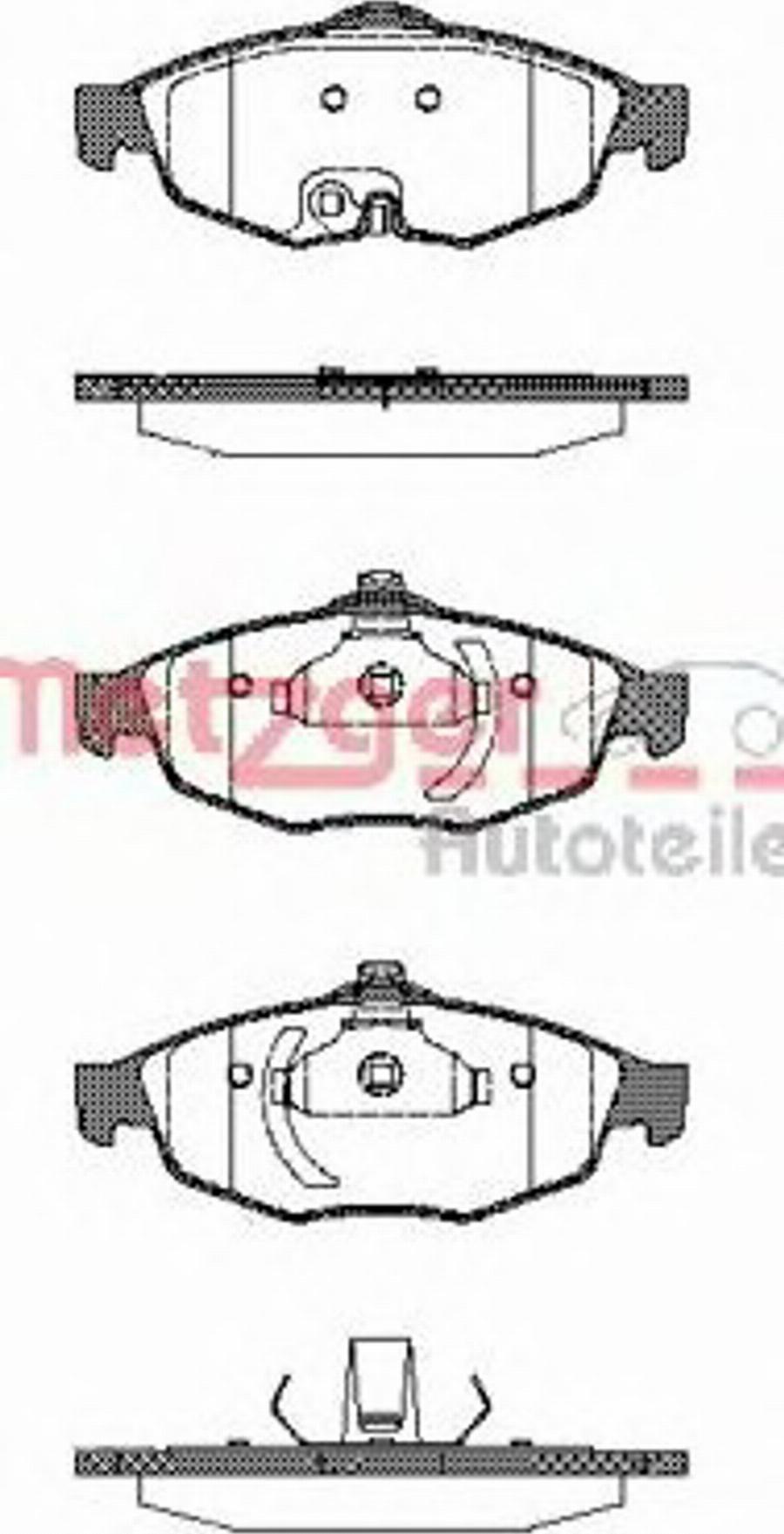 Metzger 081202 - Гальмівні колодки, дискові гальма autocars.com.ua