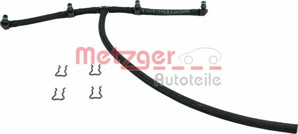 Metzger 0840020 - Шланг, витік палива autocars.com.ua