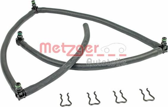 Metzger 0840039 - Шланг, витік палива autocars.com.ua