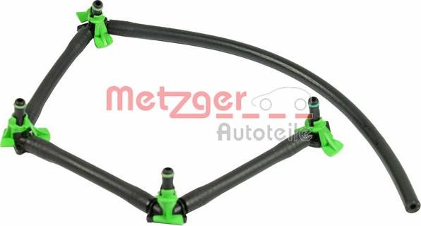 Metzger 0840048 - Шланг, витік палива autocars.com.ua