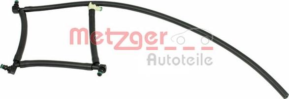 Metzger 0840059 - Шланг, витік палива autocars.com.ua