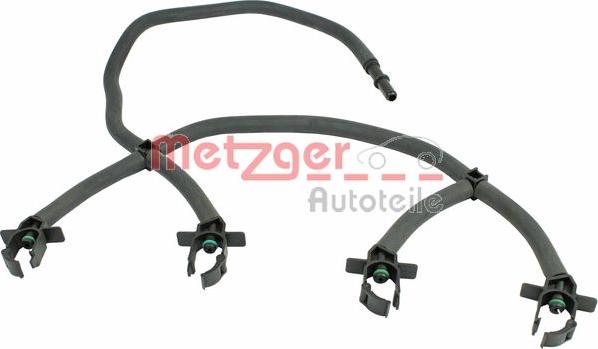 Metzger 0840067 - Шланг, витік палива autocars.com.ua