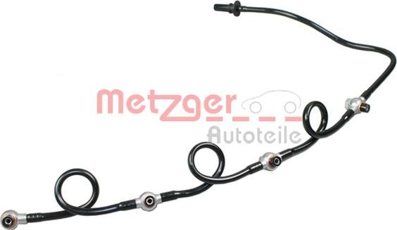 Metzger 0840115 - Шланг, витік палива autocars.com.ua