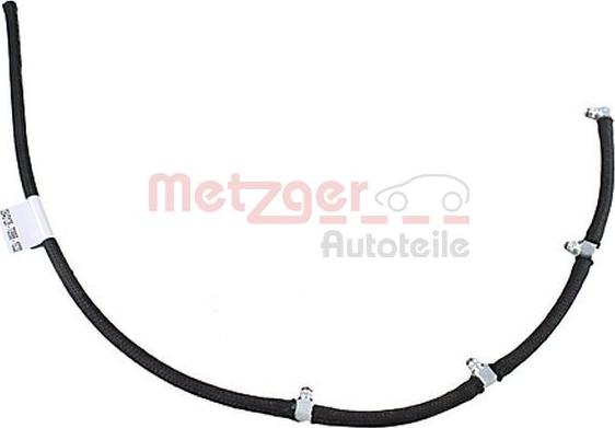 Metzger 0840128 - Шланг, витік палива autocars.com.ua