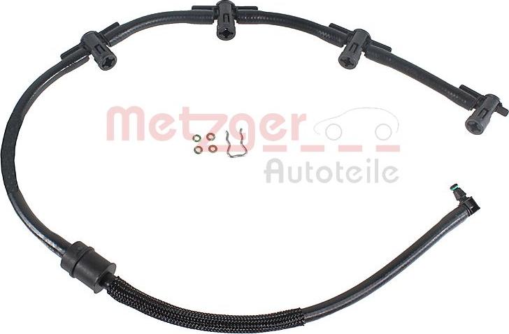 Metzger 0840174 - Шланг, витік палива autocars.com.ua