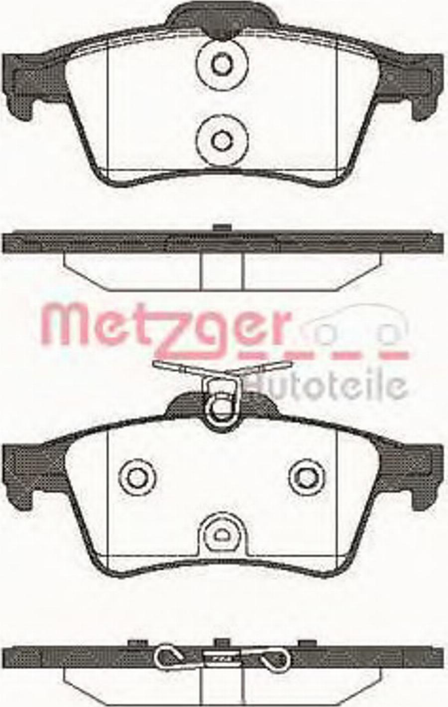 Metzger 084240 - Гальмівні колодки, дискові гальма autocars.com.ua