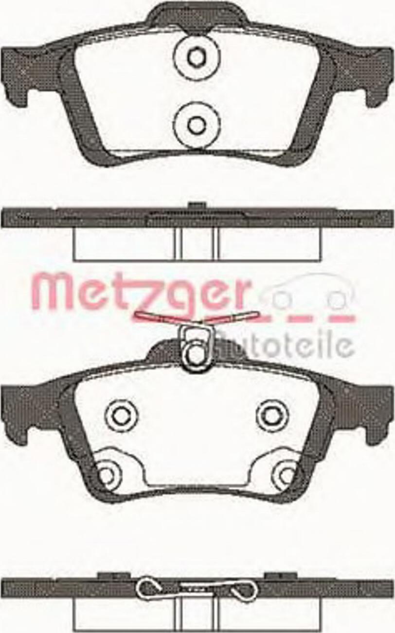 Metzger 084270 - Гальмівні колодки, дискові гальма autocars.com.ua