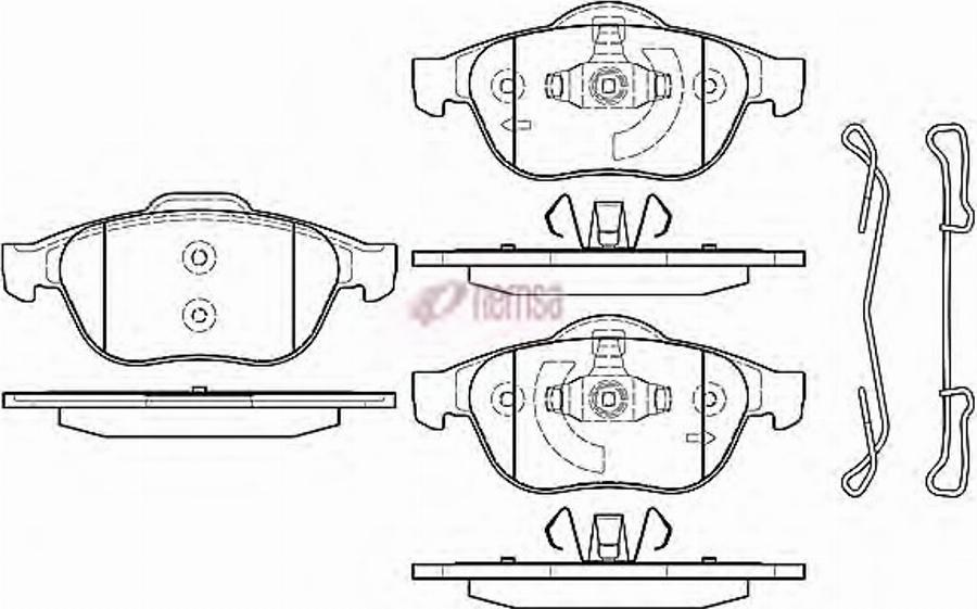 Metzger 0843.20 - Тормозные колодки, дисковые, комплект autodnr.net