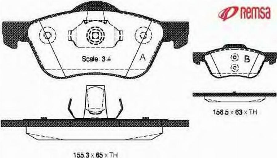 Metzger 084400 - Тормозные колодки, дисковые, комплект avtokuzovplus.com.ua