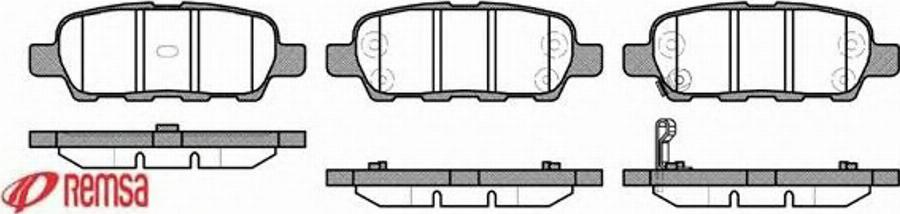 Metzger 087601 - Тормозные колодки, дисковые, комплект autodnr.net