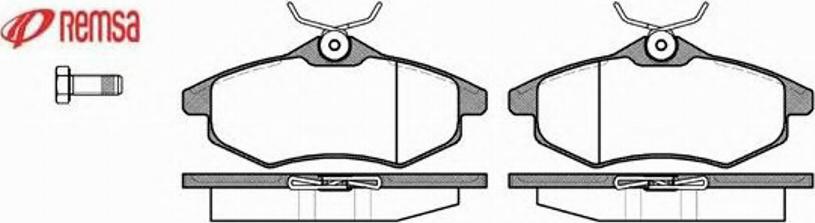 Metzger 088100 - Тормозные колодки, дисковые, комплект avtokuzovplus.com.ua