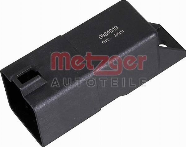 Metzger 0884049 - Реле, система розжарювання autocars.com.ua