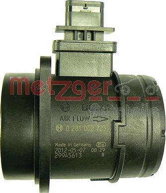 Metzger 0890261 - Датчик потока, массы воздуха avtokuzovplus.com.ua