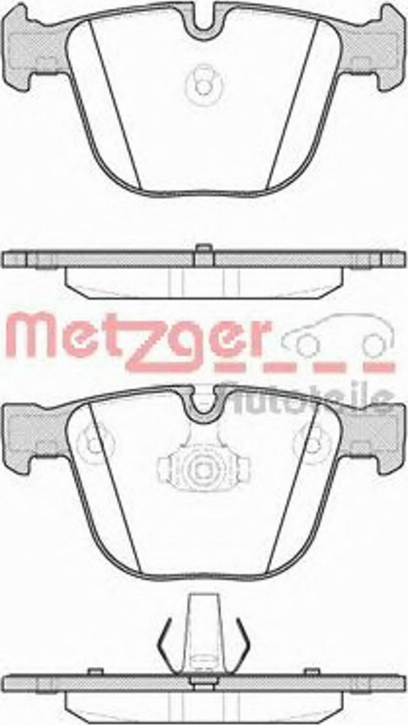 Metzger 089200 - Гальмівні колодки, дискові гальма autocars.com.ua