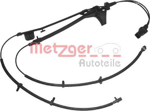 Metzger 0900026 - Датчик ABS, частота обертання колеса autocars.com.ua