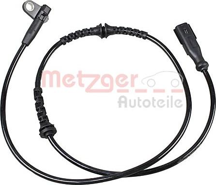 Metzger 09001110 - Датчик ABS, частота вращения колеса avtokuzovplus.com.ua