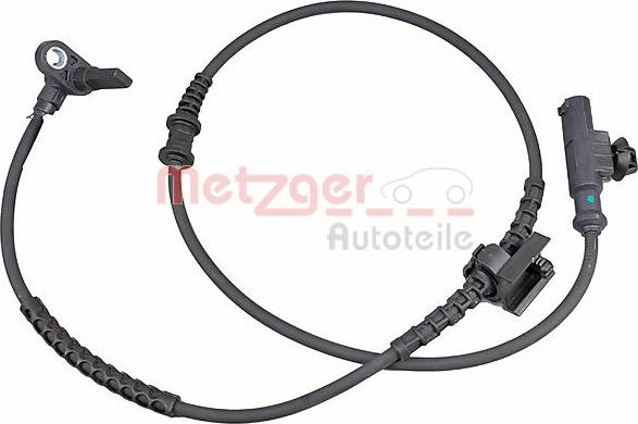 Metzger 09001233 - Датчик ABS, частота обертання колеса autocars.com.ua
