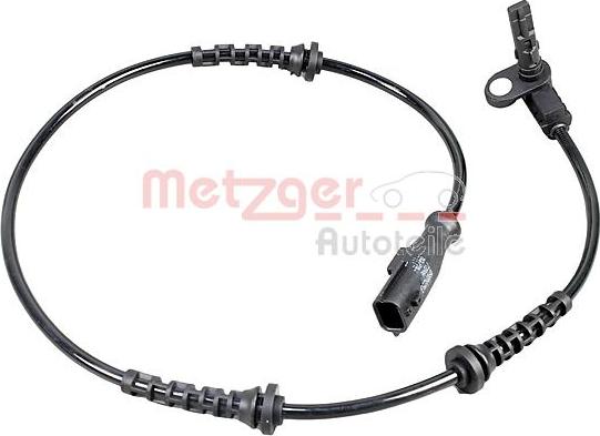 Metzger 09001258 - Датчик ABS, частота обертання колеса autocars.com.ua