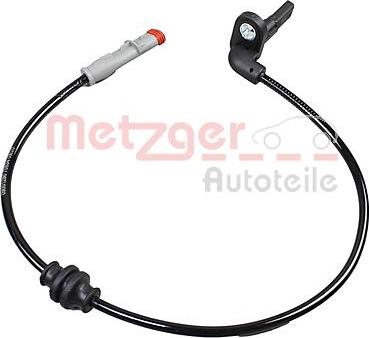 Metzger 09001280 - Датчик ABS, частота обертання колеса autocars.com.ua