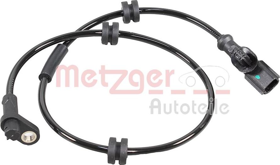 Metzger 09001492 - Датчик ABS, частота обертання колеса autocars.com.ua