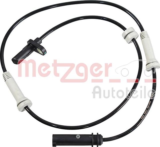 Metzger 09001508 - Датчик ABS, частота обертання колеса autocars.com.ua