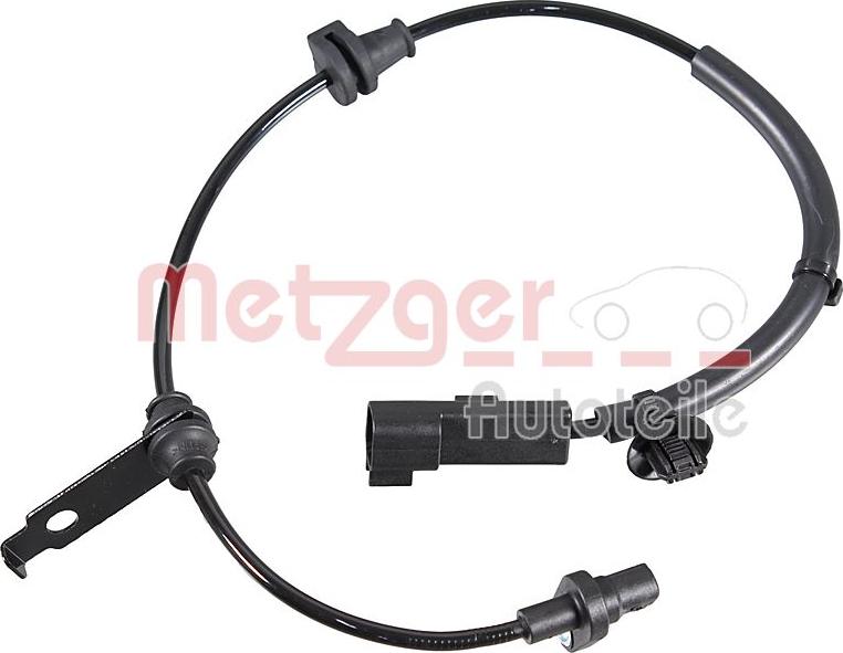 Metzger 09001522 - Датчик ABS, частота обертання колеса autocars.com.ua