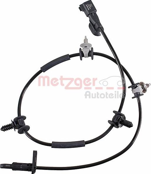 Metzger 09001544 - Датчик ABS, частота обертання колеса autocars.com.ua