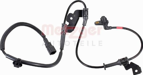 Metzger 09001561 - Датчик ABS, частота обертання колеса autocars.com.ua