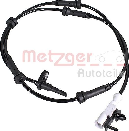 Metzger 09001572 - Датчик ABS, частота обертання колеса autocars.com.ua