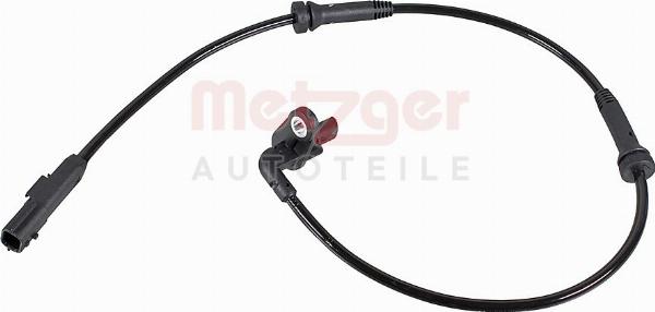 Metzger 09001604 - Датчик ABS, частота обертання колеса autocars.com.ua