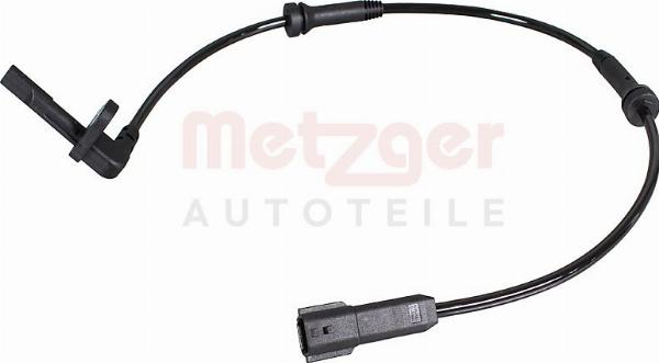Metzger 09001605 - Датчик ABS, частота обертання колеса autocars.com.ua