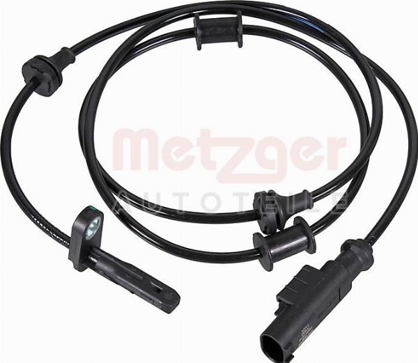 Metzger 09001610 - Датчик ABS, частота обертання колеса autocars.com.ua