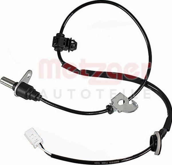 Metzger 09001619 - Датчик ABS, частота обертання колеса autocars.com.ua