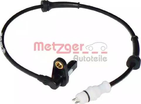 Metzger 0900276 - Датчик ABS, частота обертання колеса autocars.com.ua