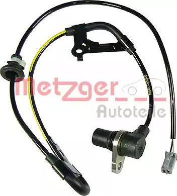 Metzger 0900390 - Датчик ABS, частота вращения колеса autodnr.net