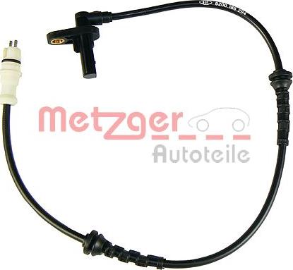 Metzger 0900396 - Датчик ABS, частота обертання колеса autocars.com.ua