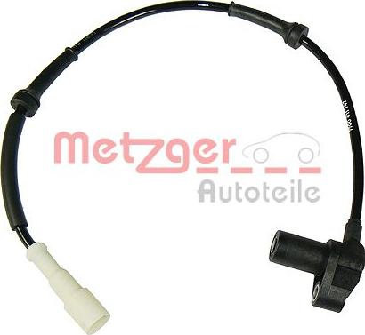 Metzger 0900398 - Датчик ABS, частота вращения колеса autodnr.net